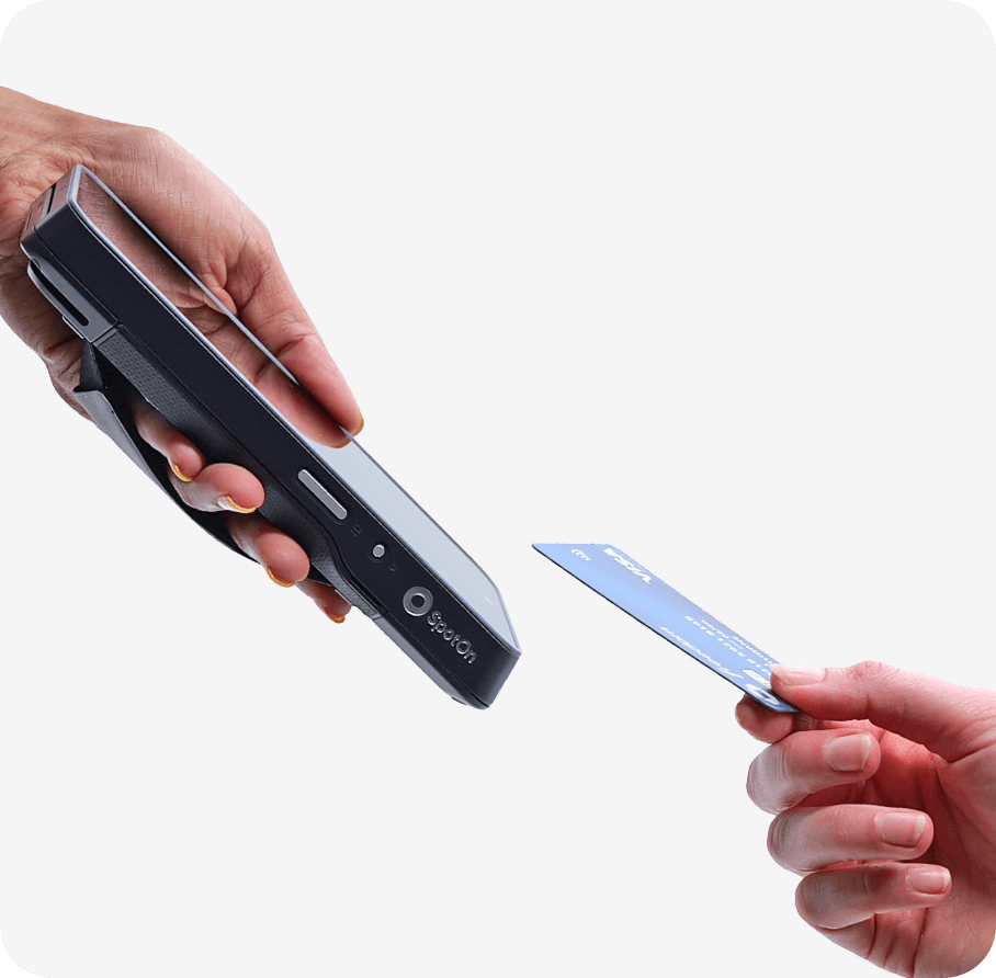 Tap, dip, or swipe payments on SpotOn Handheld